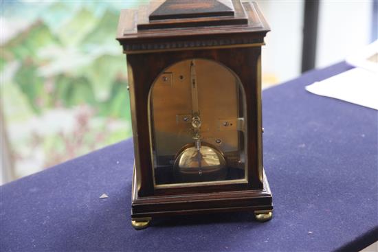 A Regency miniature mantel timepiece, Barraud, London, circa 1825, H 9.75ins